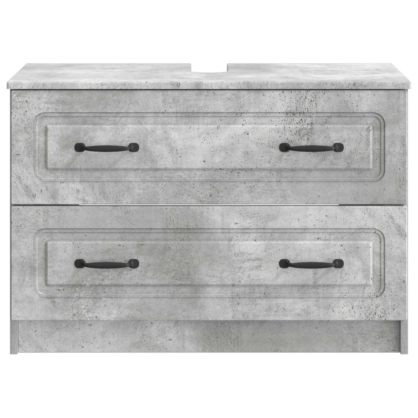 Waschbeckenschrank UTRECHT Betongrau 82 x 41 x 56 cm