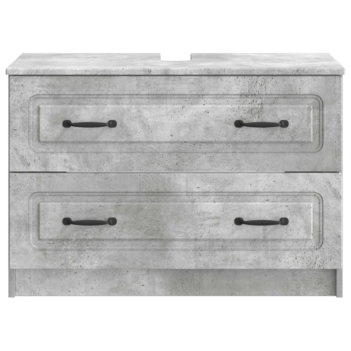 Waschbeckenschrank UTRECHT Betongrau 82 x 41 x 56 cm