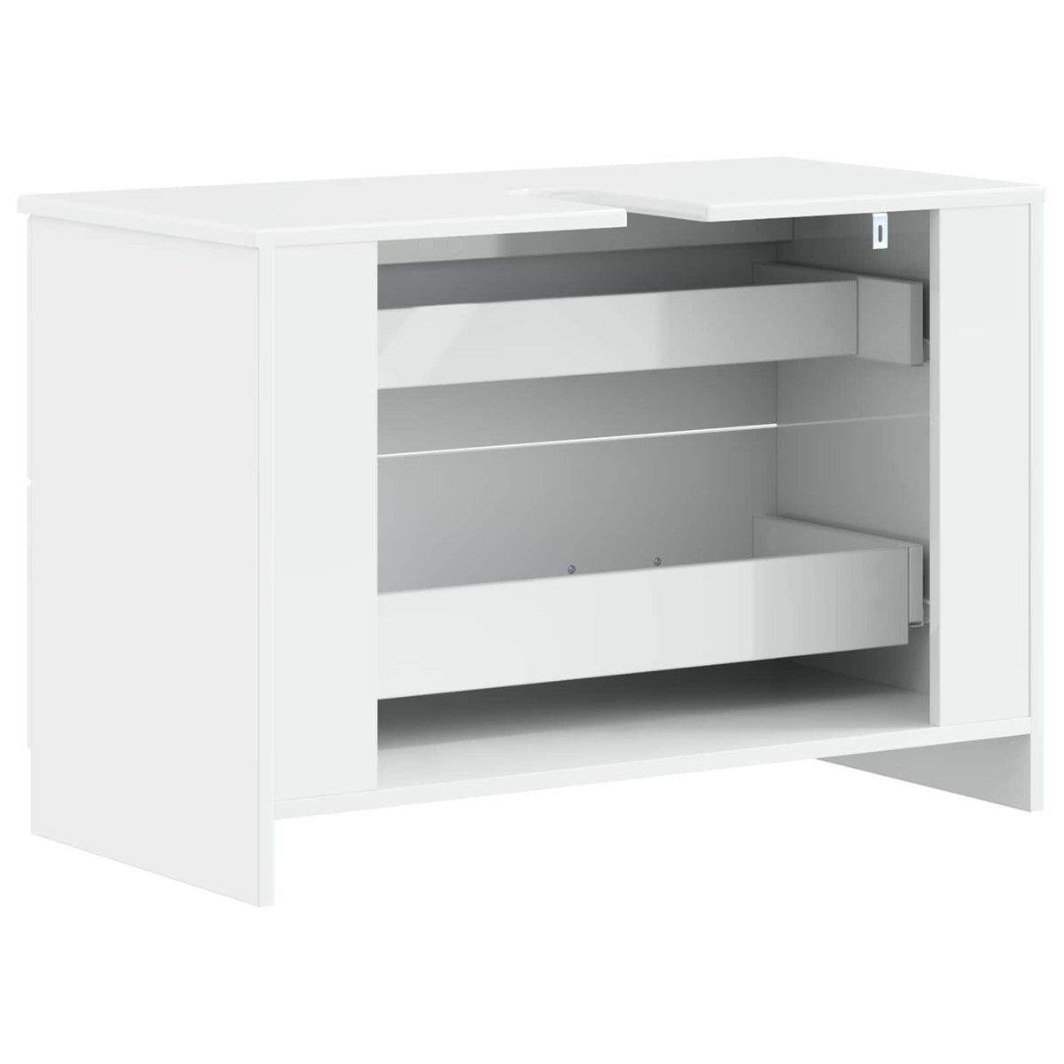 Waschbeckenschrank UTRECHT Hochglanz Weiß 82 x 41 x 56 cm