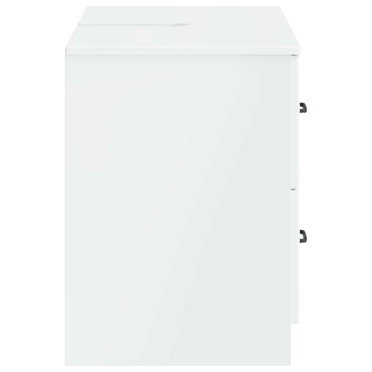 Waschbeckenschrank UTRECHT Hochglanz Weiß 82 x 41 x 56 cm