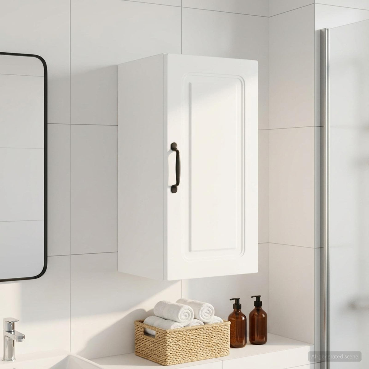 Badezimmer-Wandschrank UTRECHT Weiß 30 x 31 x 59 cm