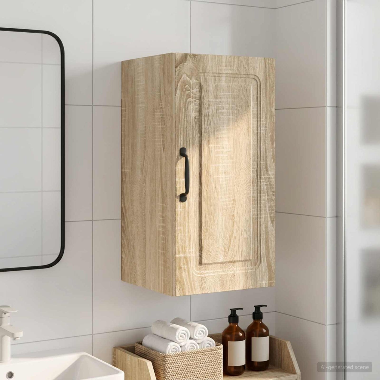 Badezimmer-Wandschrank UTRECHT Sonoma-Eiche 30 x 31 x 59 cm