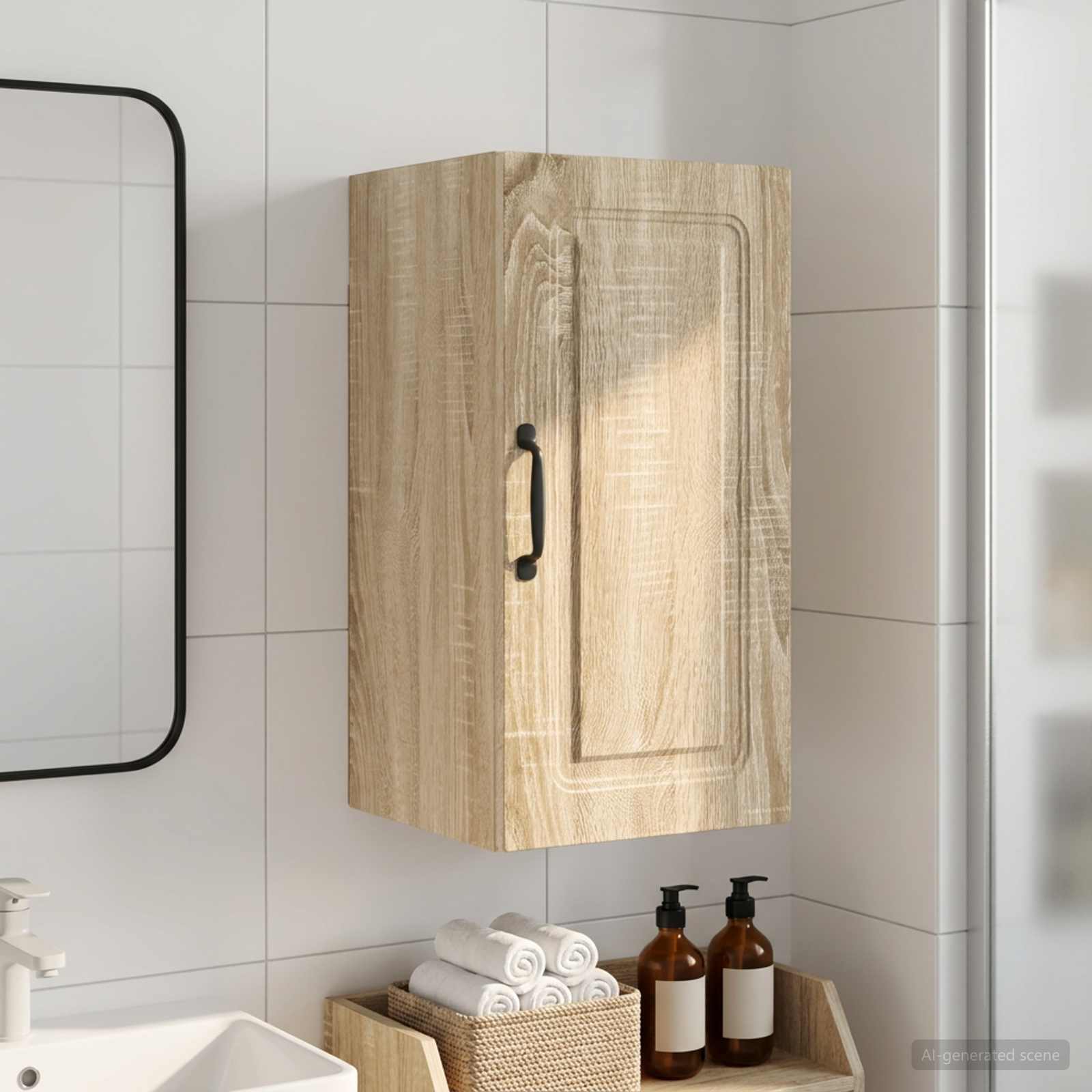 Badezimmer-Wandschrank UTRECHT Sonoma-Eiche 30 x 31 x 59 cm