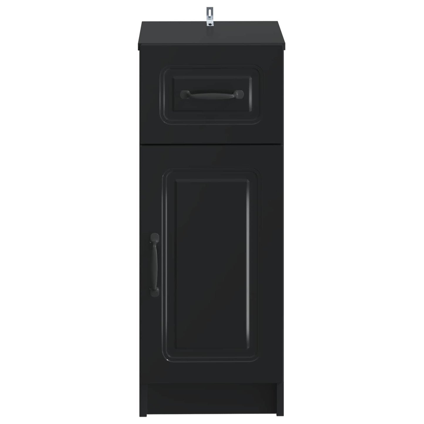 Badezimmer Aufbewahrungsschrank UTRECHT Schwarz 30 x 31 x 77 cm