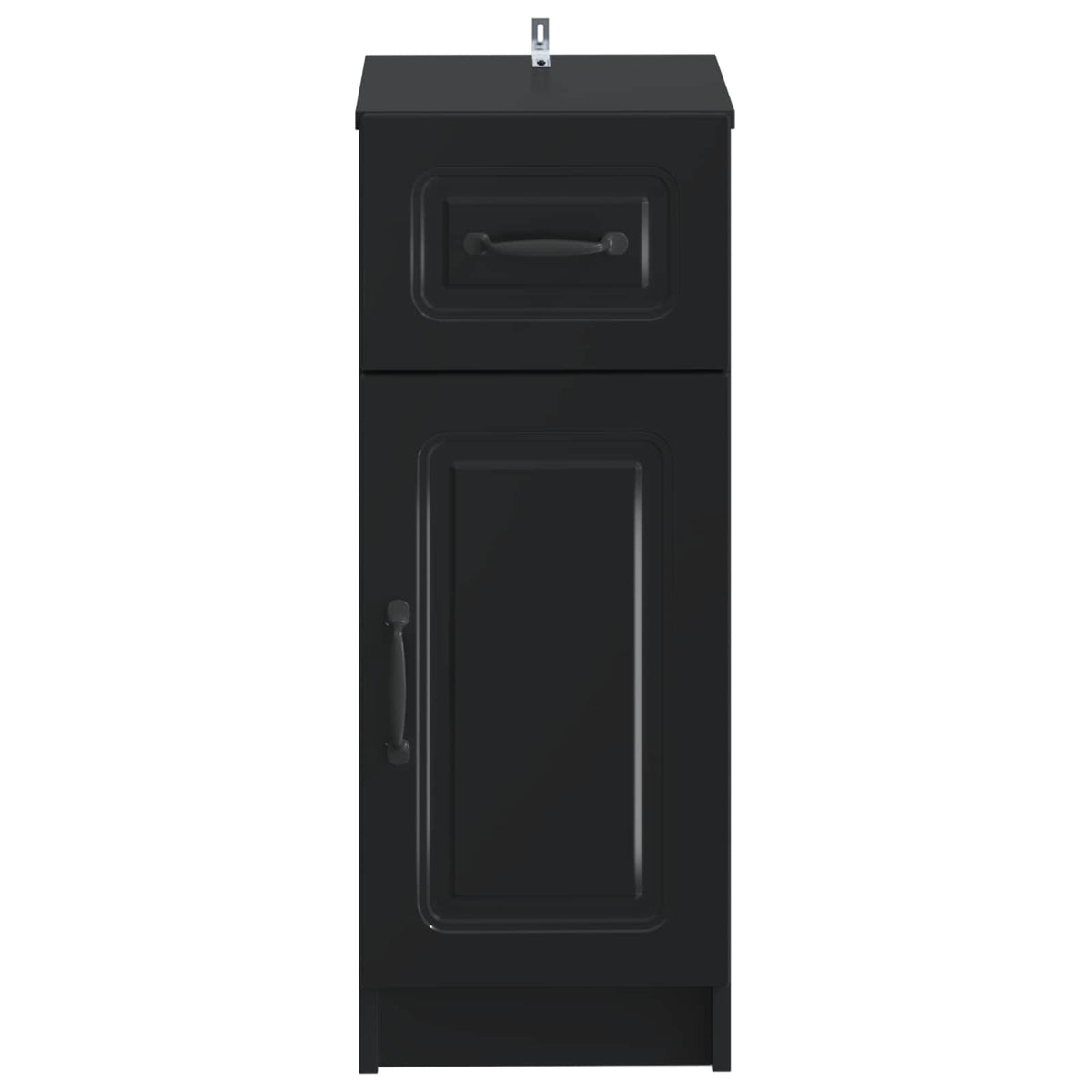 Badezimmer Aufbewahrungsschrank UTRECHT Schwarz 30 x 31 x 77 cm