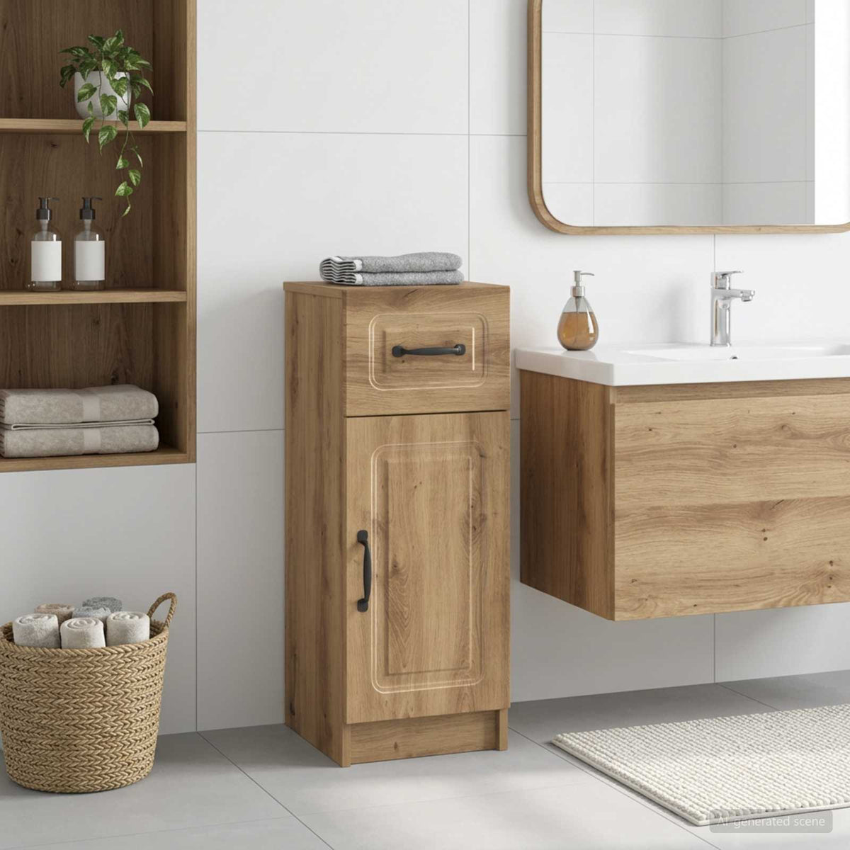 Badezimmer Aufbewahrungsschrank UTRECHT Artisan-Eiche