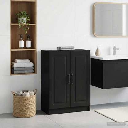 Badezimmer Aufbewahrungsschrank UTRECHT Schwarz