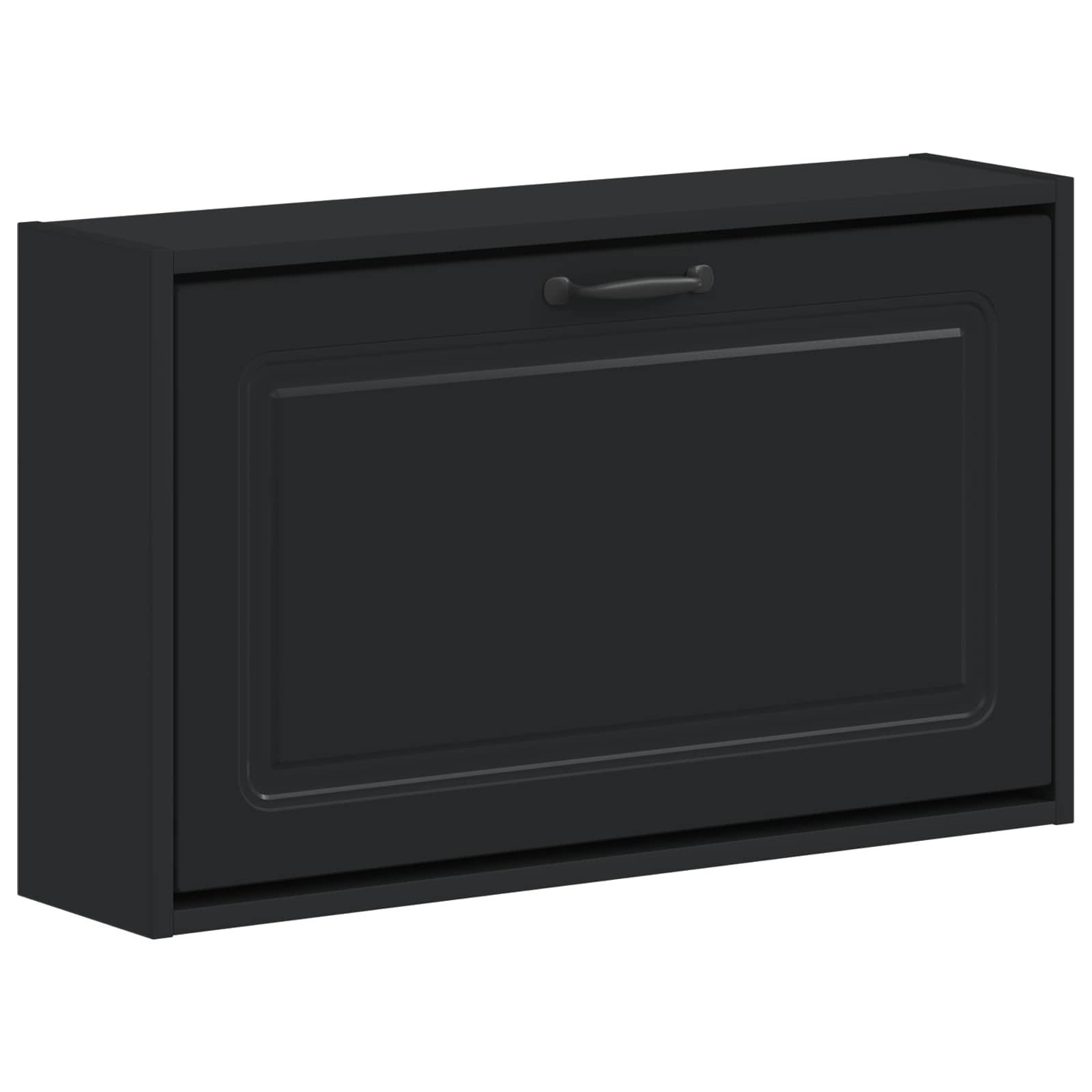 Wandmontierter Schuhschrank UTRECHT 71 x 17 x 43 cm Schwarz