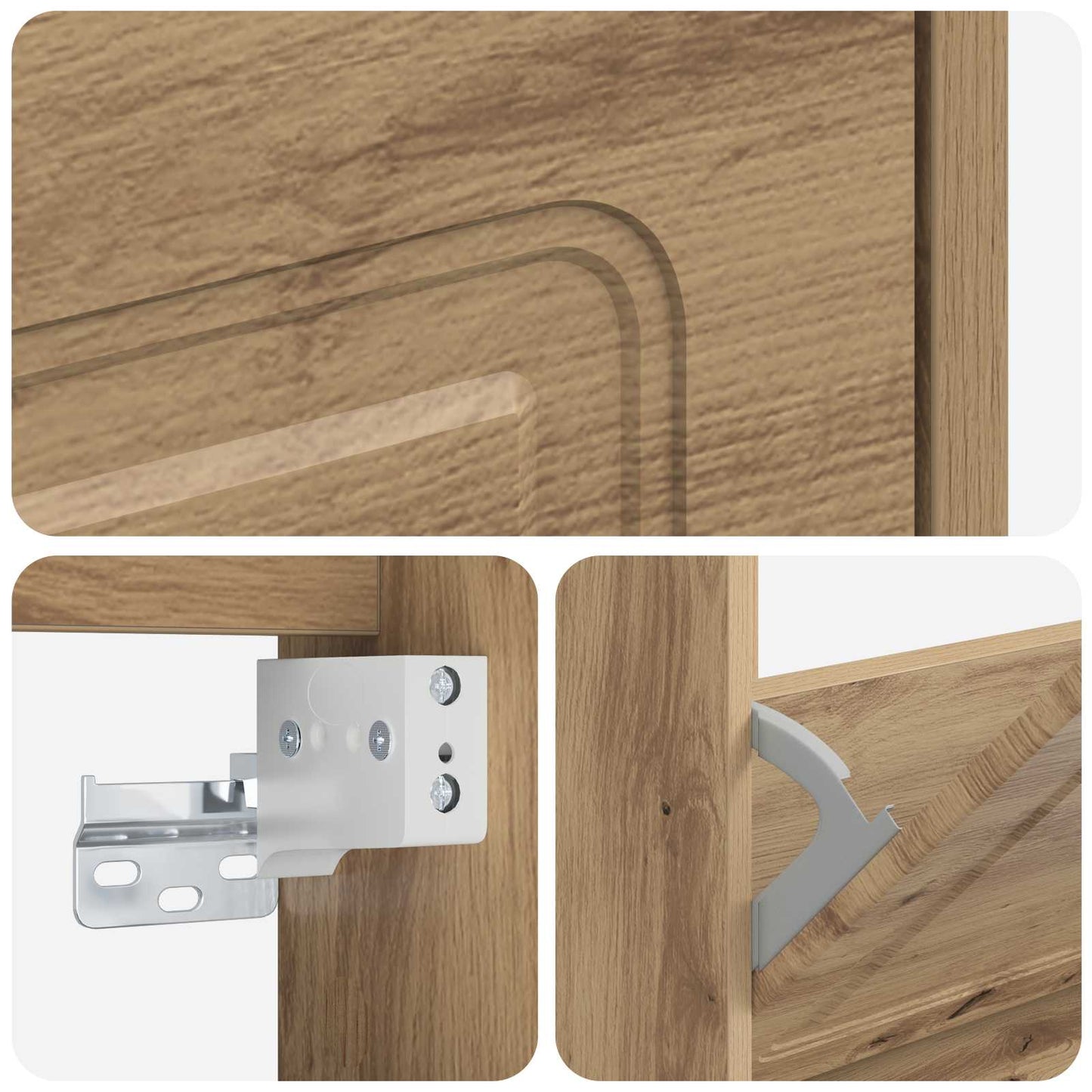 Wandmontierter Schuhschrank UTRECHT 71 x 17 x 43 cm