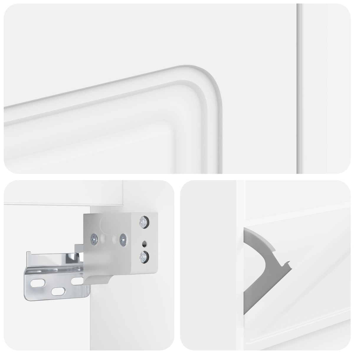 Wandmontierter Schuhschrank UTRECHT 71 x 17 x 86 cm Weiß