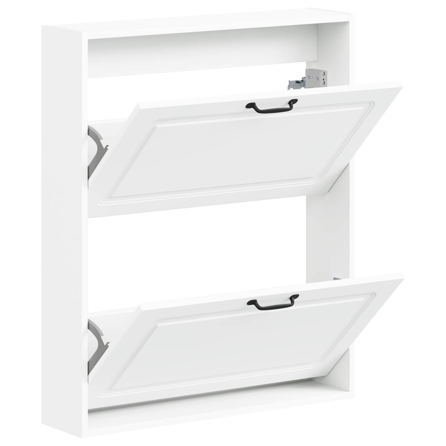 Wandmontierter Schuhschrank UTRECHT 71 x 17 x 86 cm Weiß
