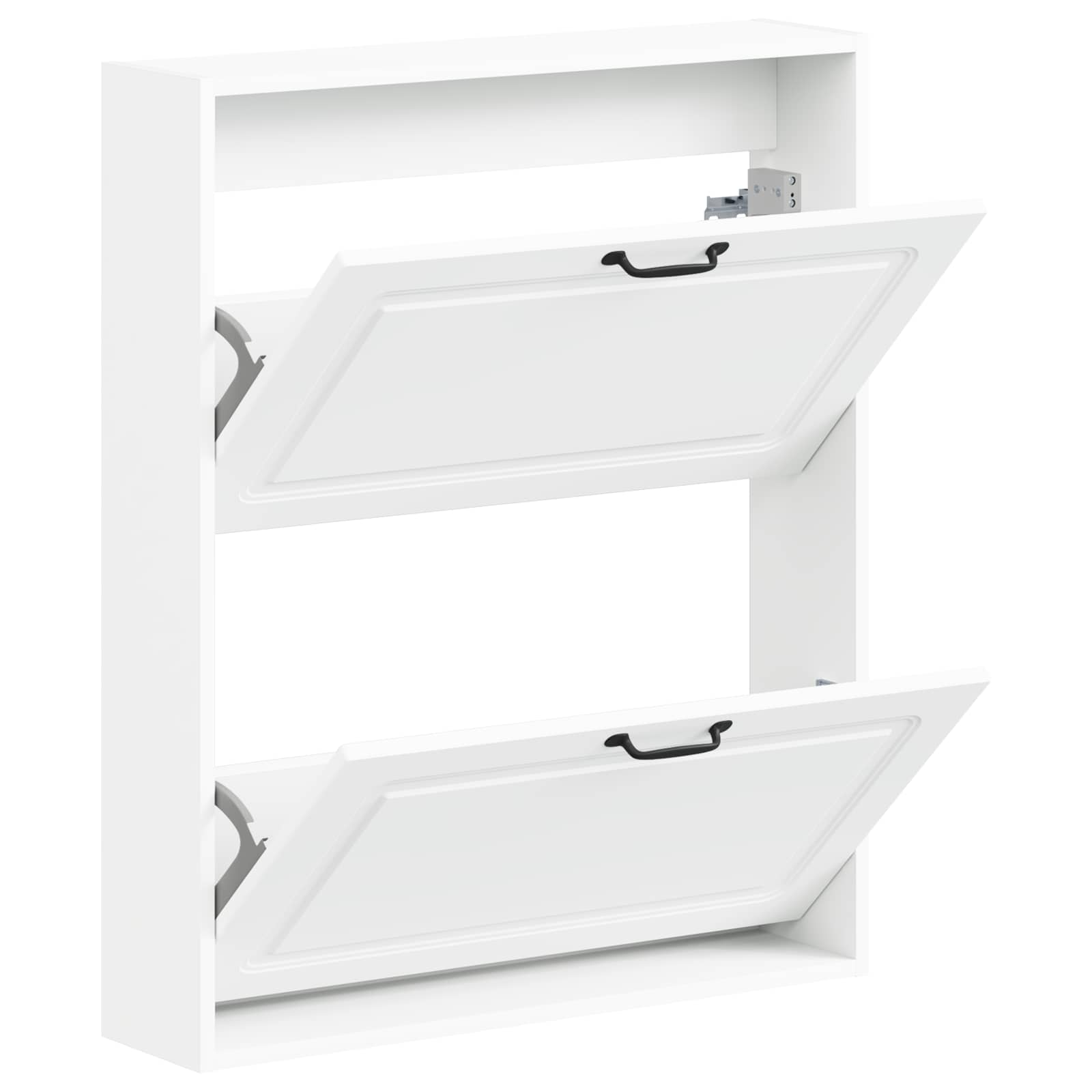 Wandmontierter Schuhschrank UTRECHT 71 x 17 x 86 cm Weiß