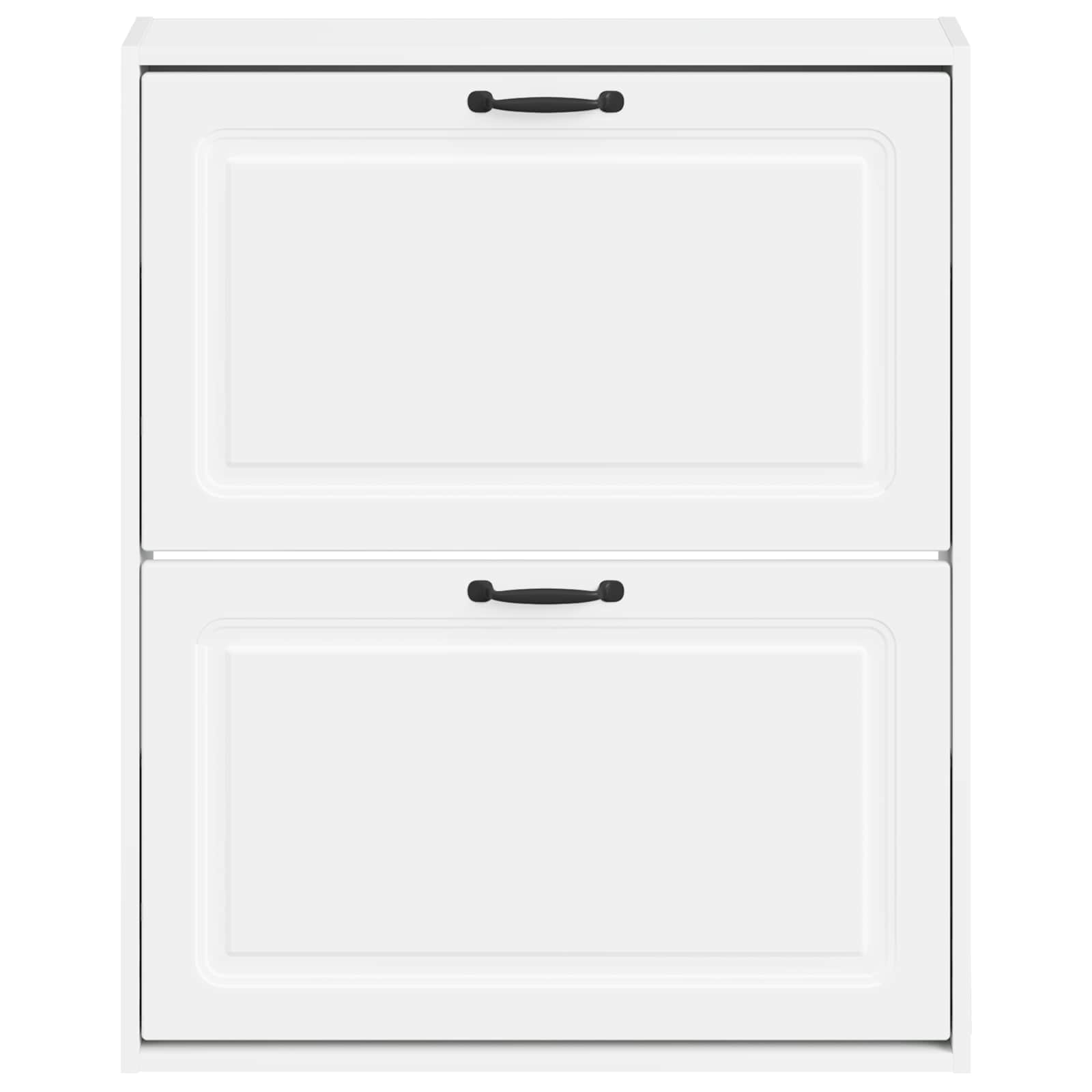 Wandmontierter Schuhschrank UTRECHT 71 x 17 x 86 cm Weiß
