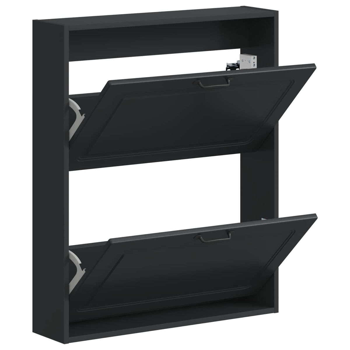 Wandmontierter Schuhschrank UTRECHT 71 x 17 x 86 cm Schwarz