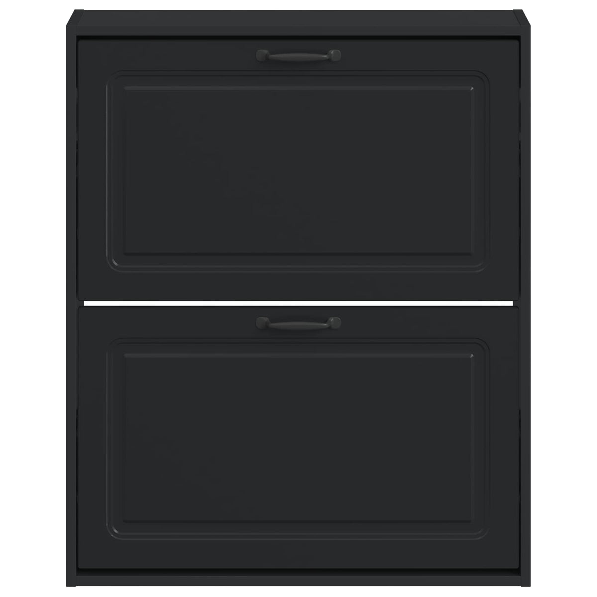 Wandmontierter Schuhschrank UTRECHT 71 x 17 x 86 cm Schwarz