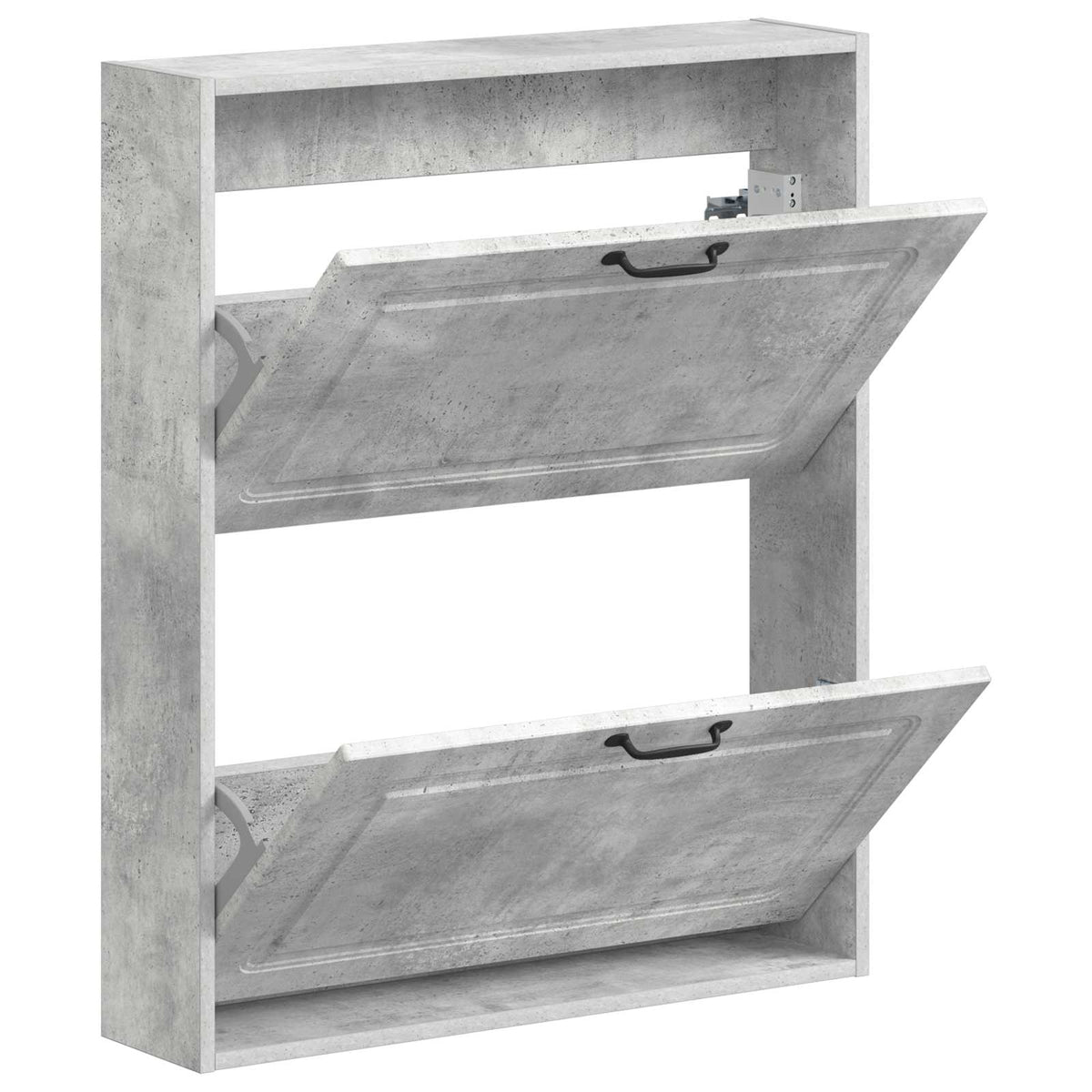 Wandmontierter Schuhschrank UTRECHT 71 x 17 x 86 cm Betongrau