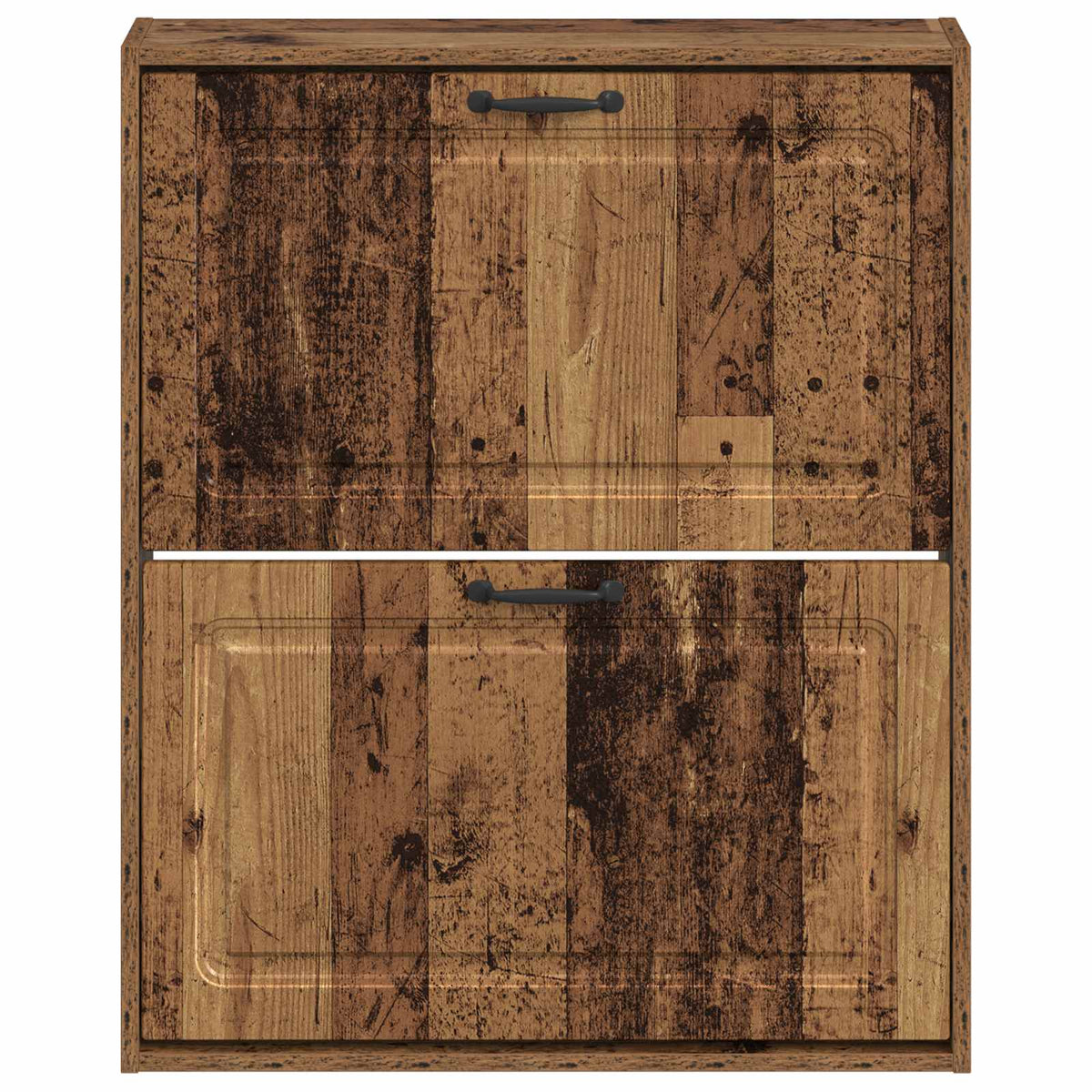 Wandmontierter Schuhschrank UTRECHT 71 x 17 x 86 cm Altholz