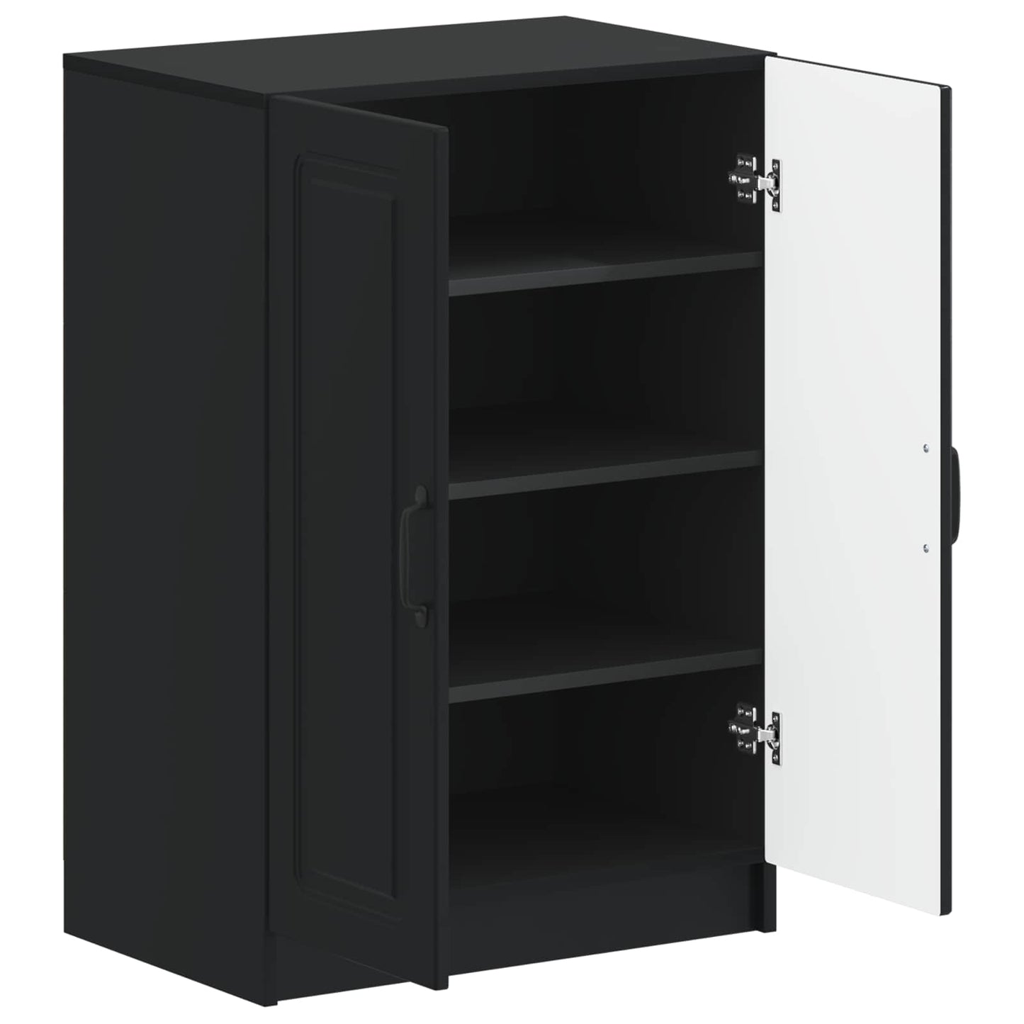 Schuhschrank UTRECHT 59,5 x 39,5 x 87 cm Holzwerkstoff Schwarz