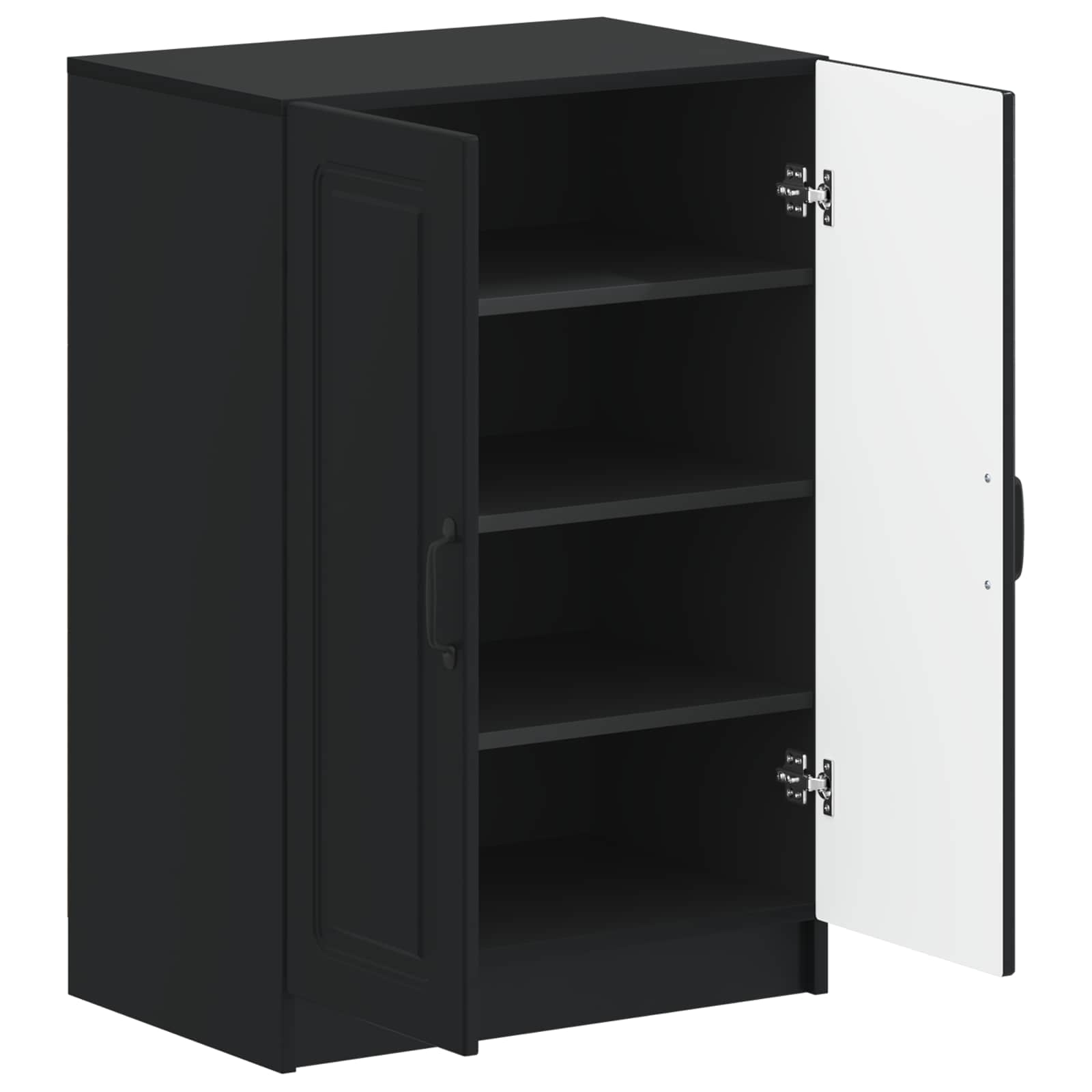 Schuhschrank UTRECHT 59,5 x 39,5 x 87 cm Holzwerkstoff Schwarz
