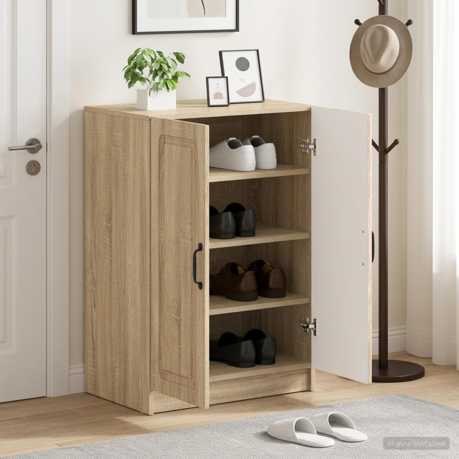 Schuhschrank UTRECHT 59,5 x 39,5 x 87 cm Holzwerkstoff