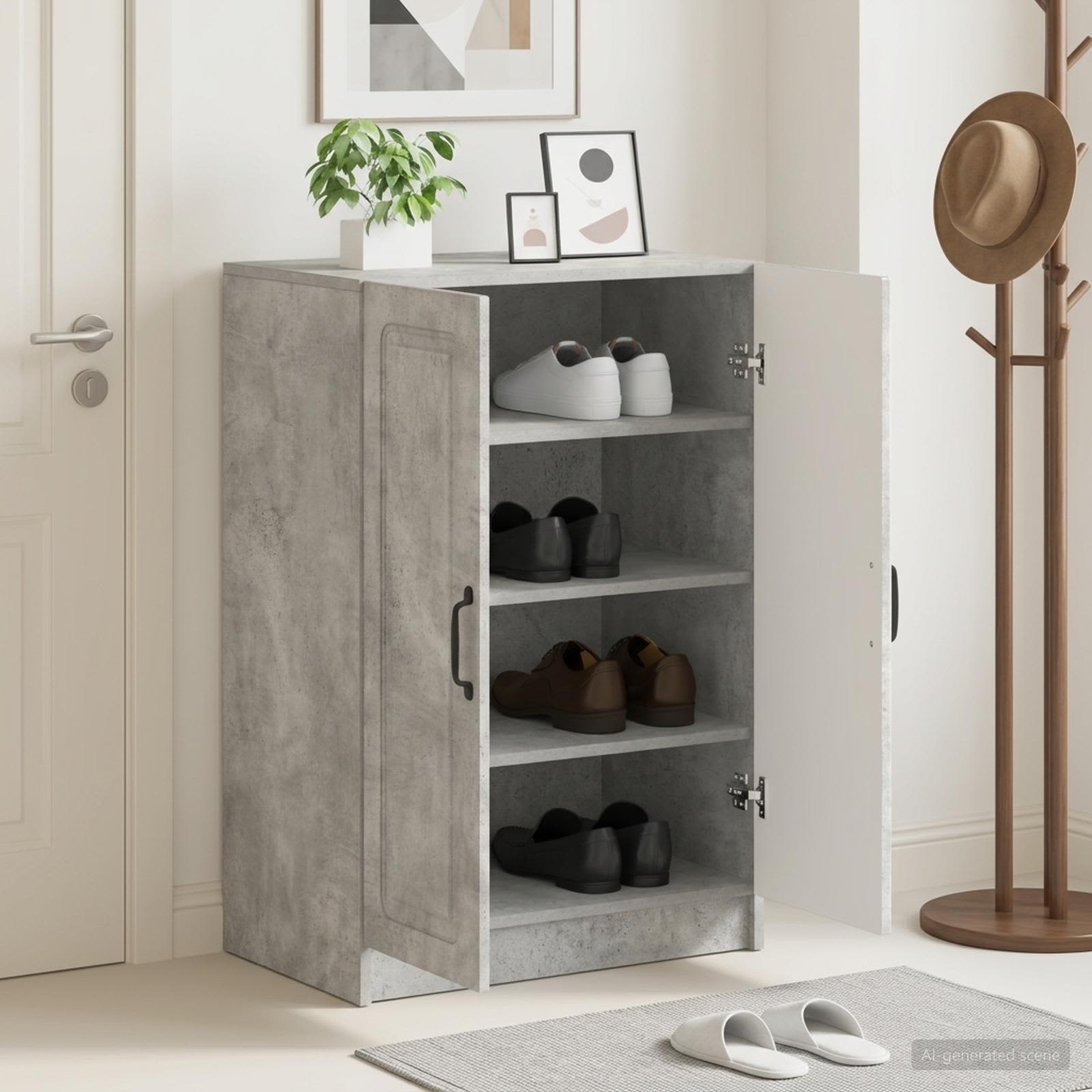 Schuhschrank UTRECHT 59,5 x 39,5 x 87 cm Holzwerkstoff