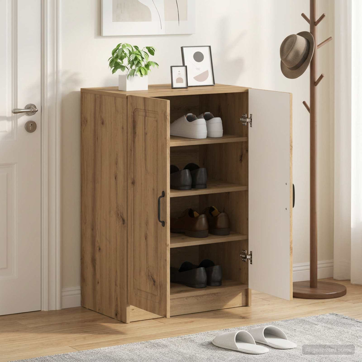 Schuhschrank UTRECHT 59,5 x 39,5 x 87 cm Holzwerkstoff