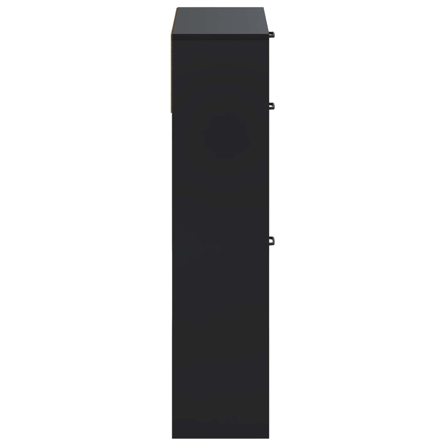 Schuhschrank UTRECHT 78 x 24 x 100 cm Holzwerkstoff Schwarz