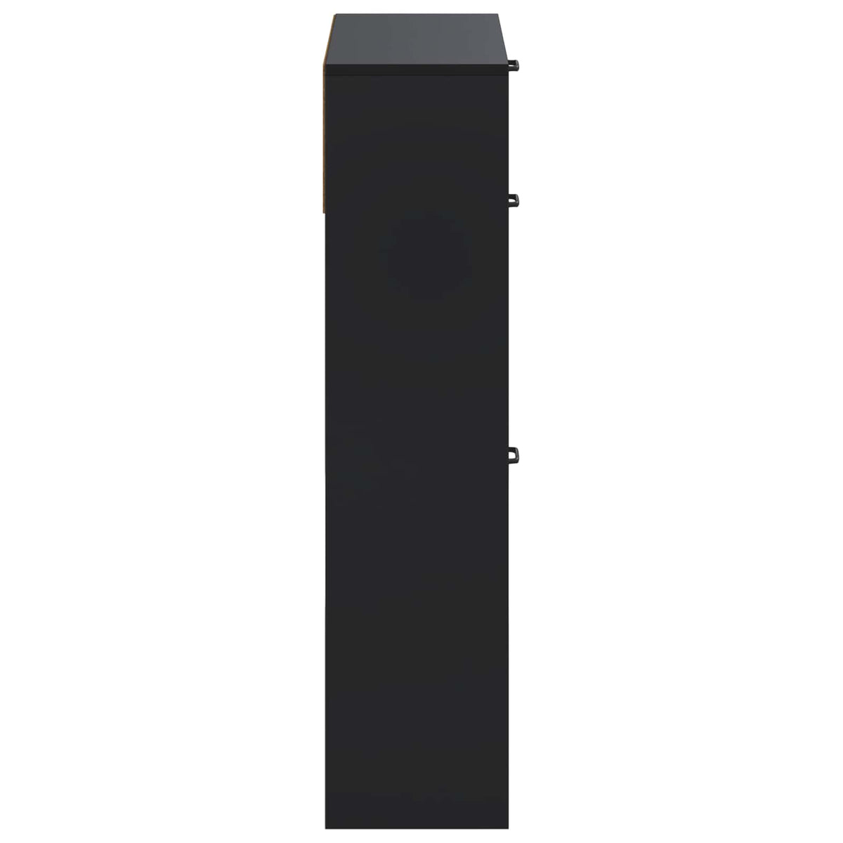 Schuhschrank UTRECHT 78 x 24 x 100 cm Holzwerkstoff Schwarz