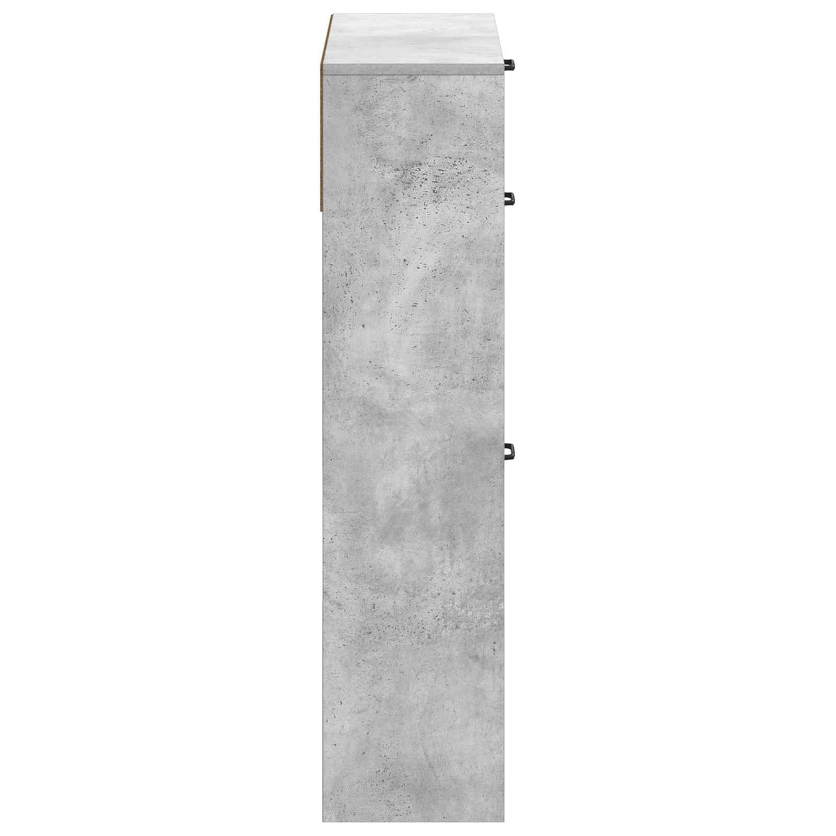Schuhschrank UTRECHT 78 x 24 x 100 cm Holzwerkstoff Betongrau