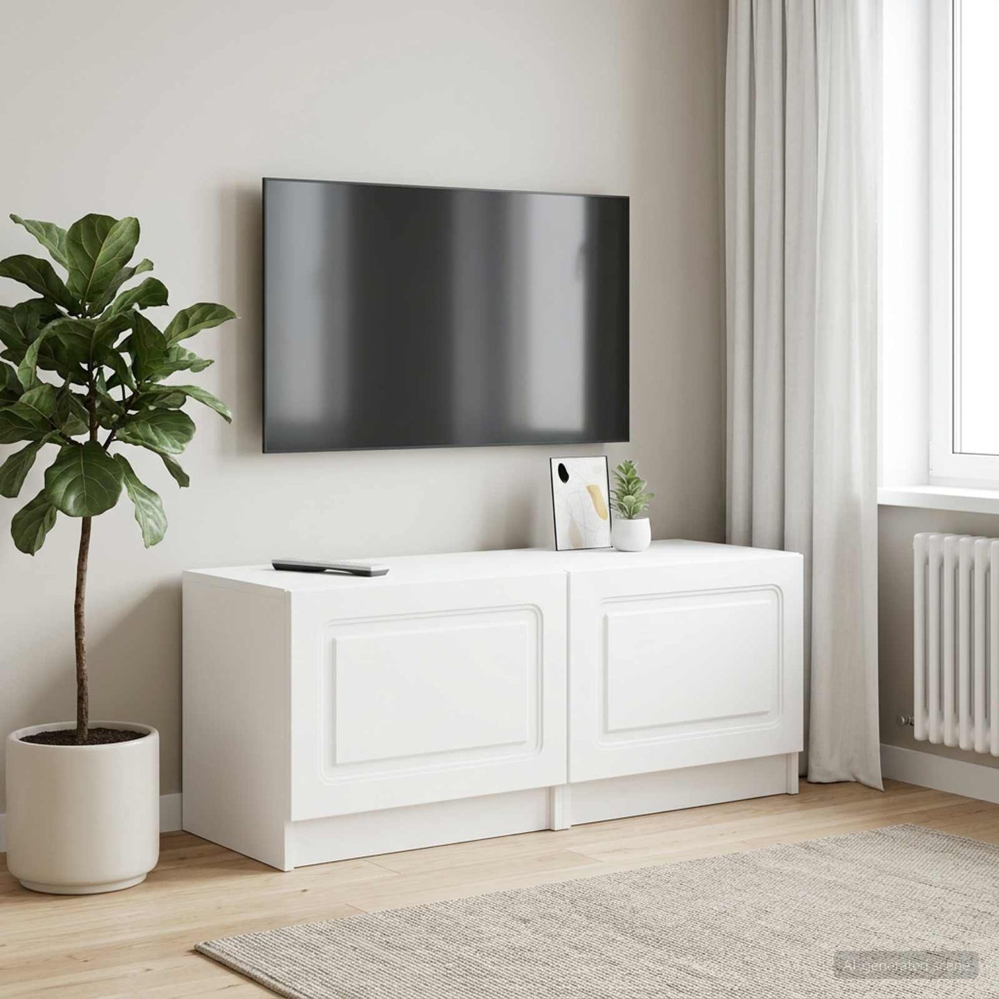 TV-Schrank Weiß Holzwerkstoff