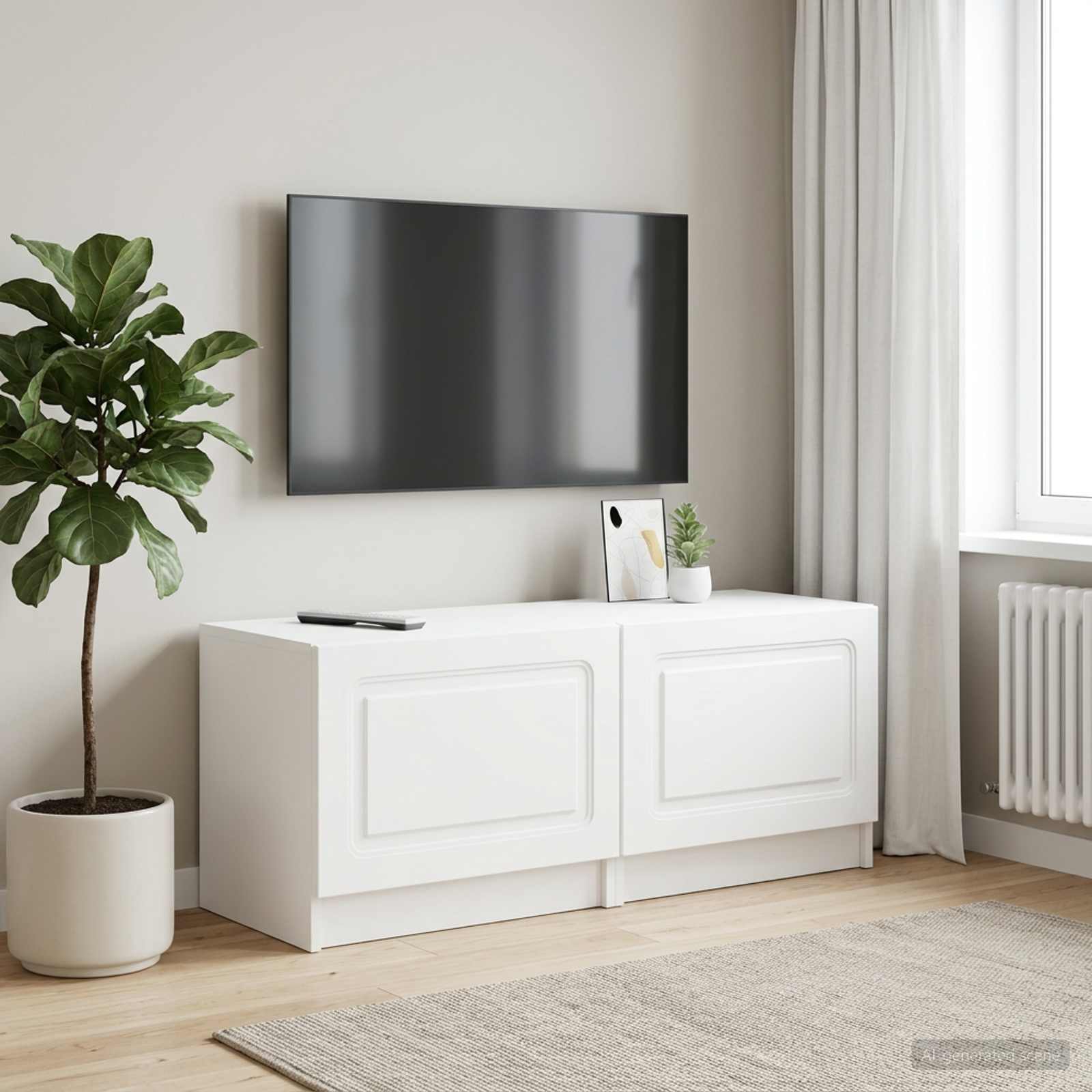 TV-Schrank Weiß Holzwerkstoff