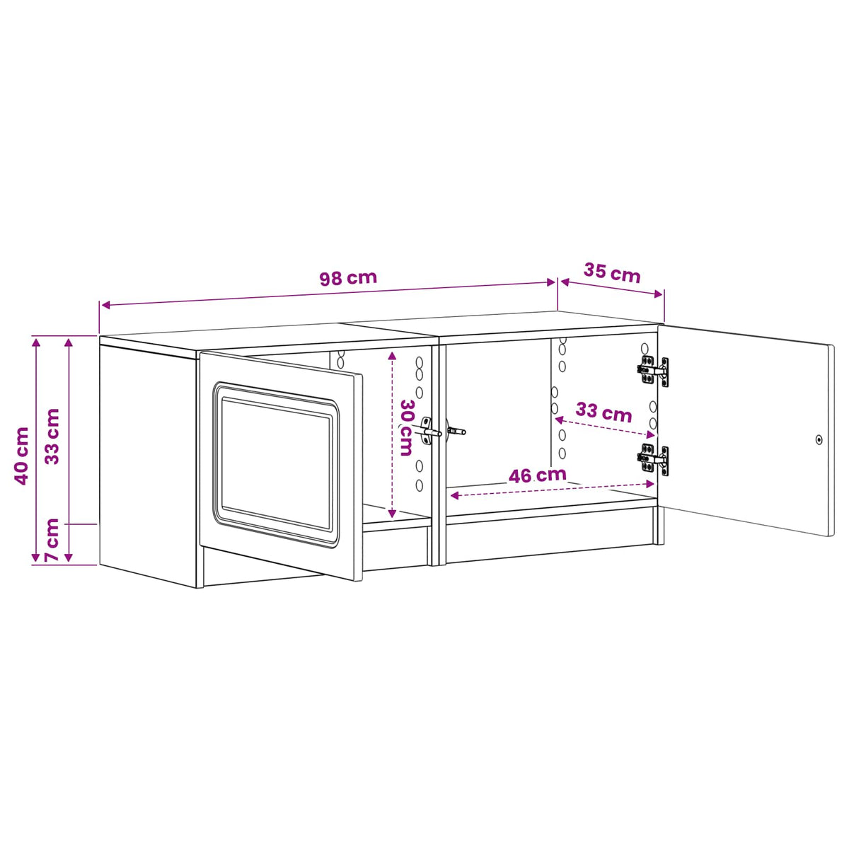TV-Schrank Artisan-Eiche Holzwerkstoff