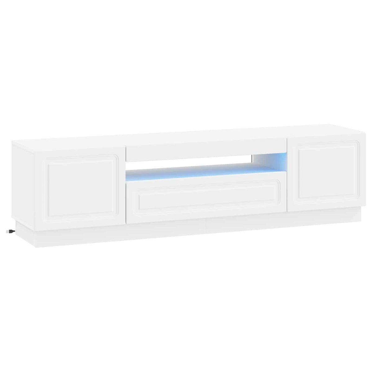 LED-TV-Schrank Weiß Holzwerkstoff
