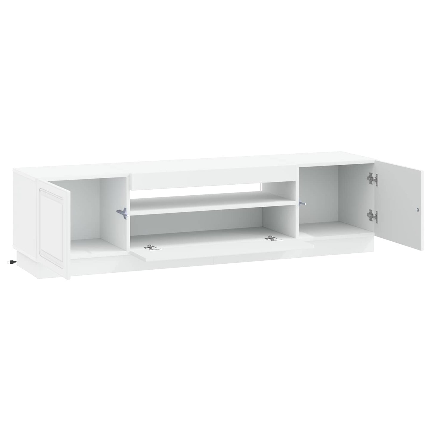 LED-TV-Schrank Weiß Holzwerkstoff