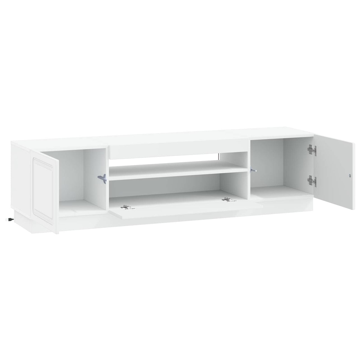 LED-TV-Schrank Weiß Holzwerkstoff