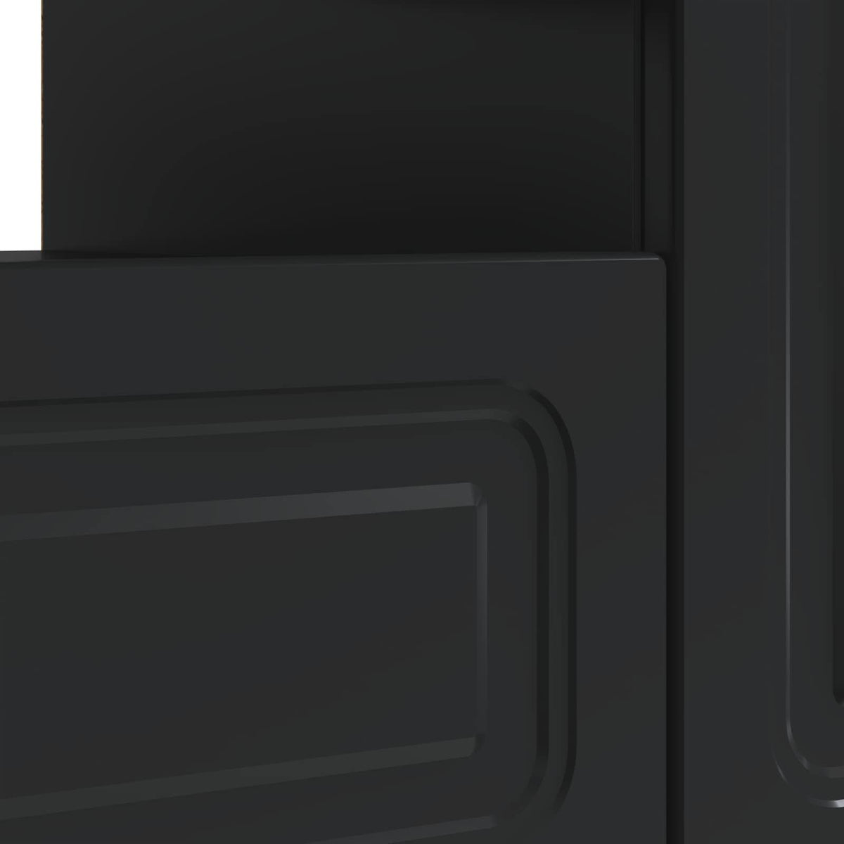 LED-TV-Schrank Schwarz Holzwerkstoff