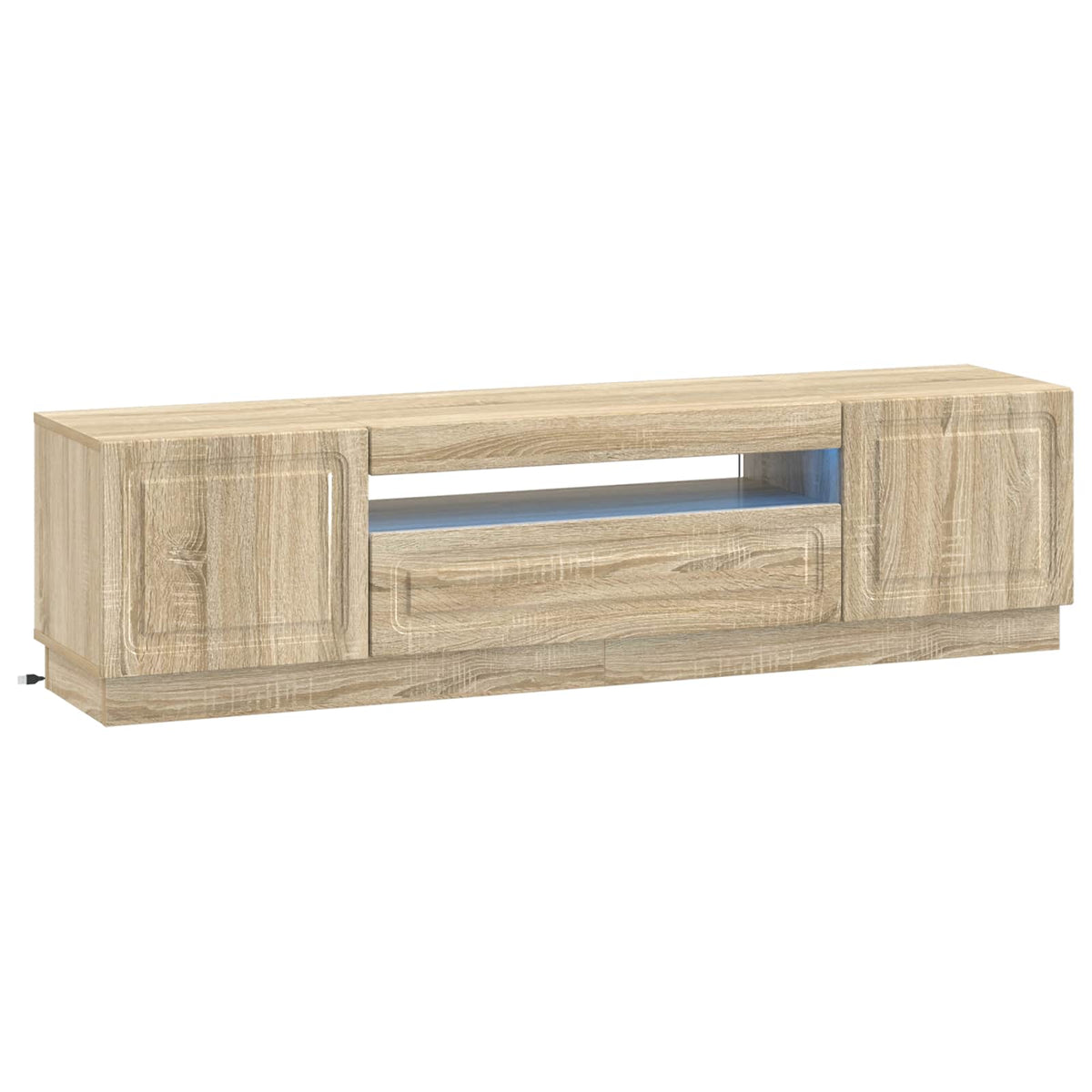 LED-TV-Schrank Sonoma-Eiche Holzwerkstoff