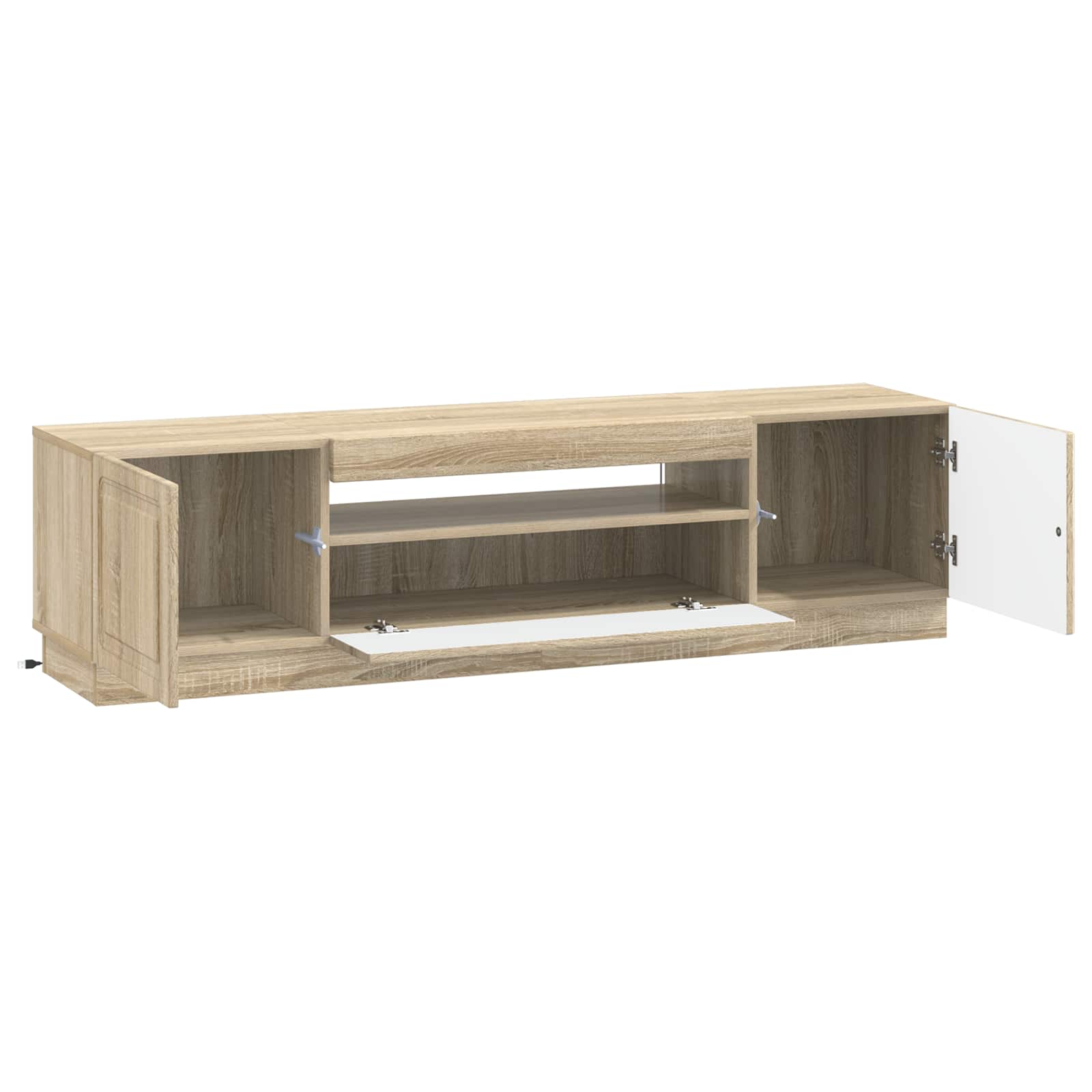 LED-TV-Schrank Sonoma-Eiche Holzwerkstoff