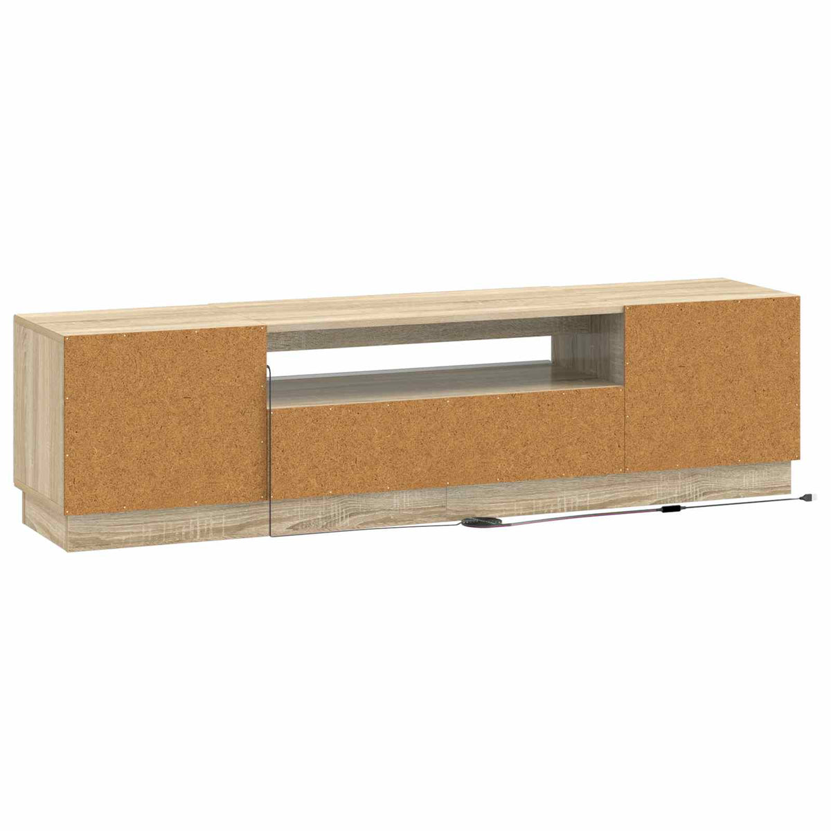 LED-TV-Schrank Sonoma-Eiche Holzwerkstoff