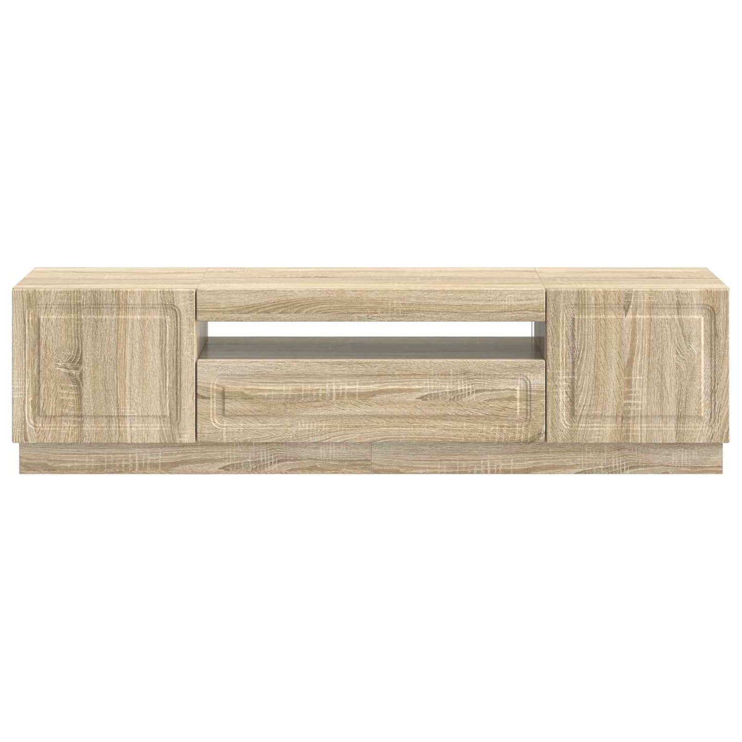 LED-TV-Schrank Sonoma-Eiche Holzwerkstoff