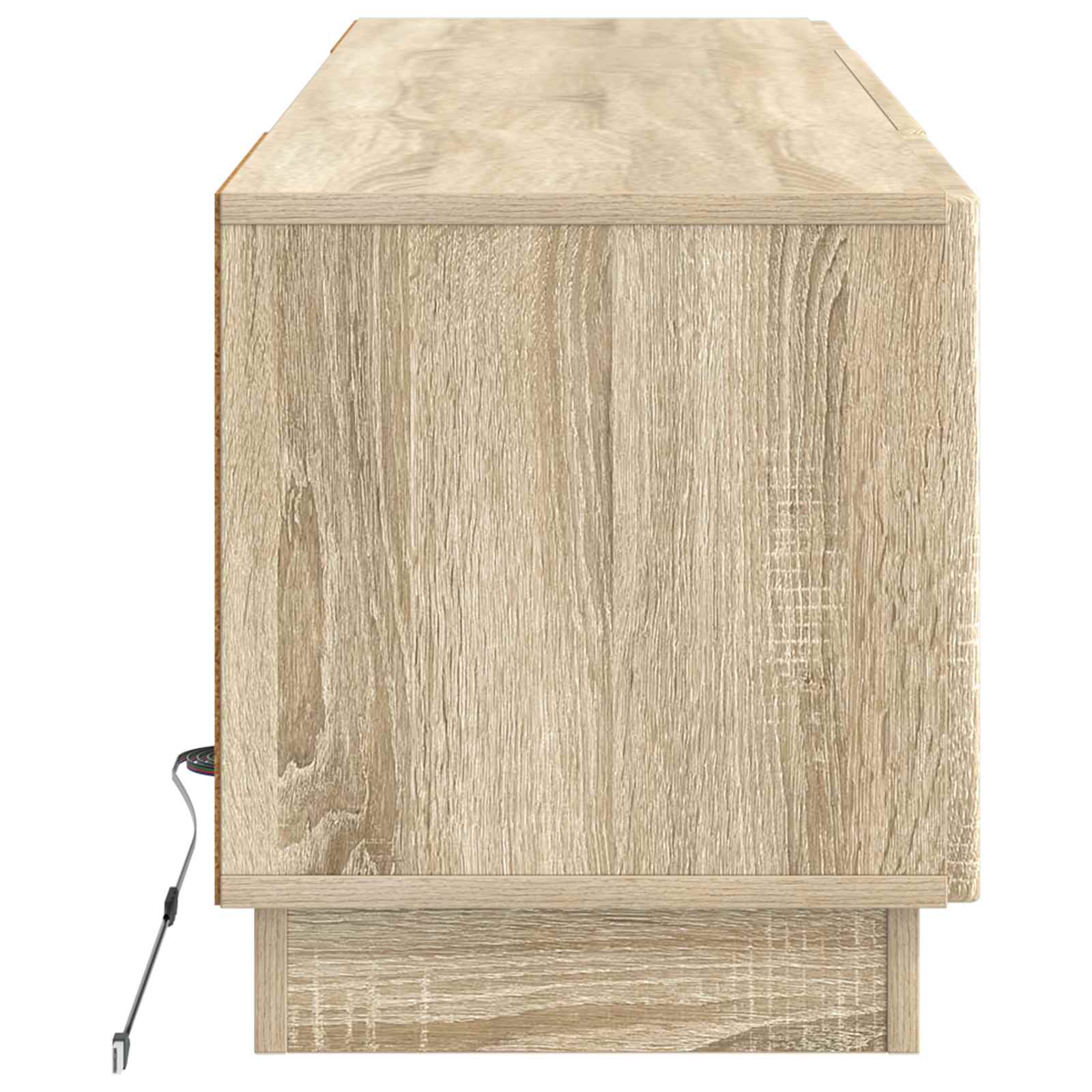 LED-TV-Schrank Sonoma-Eiche Holzwerkstoff