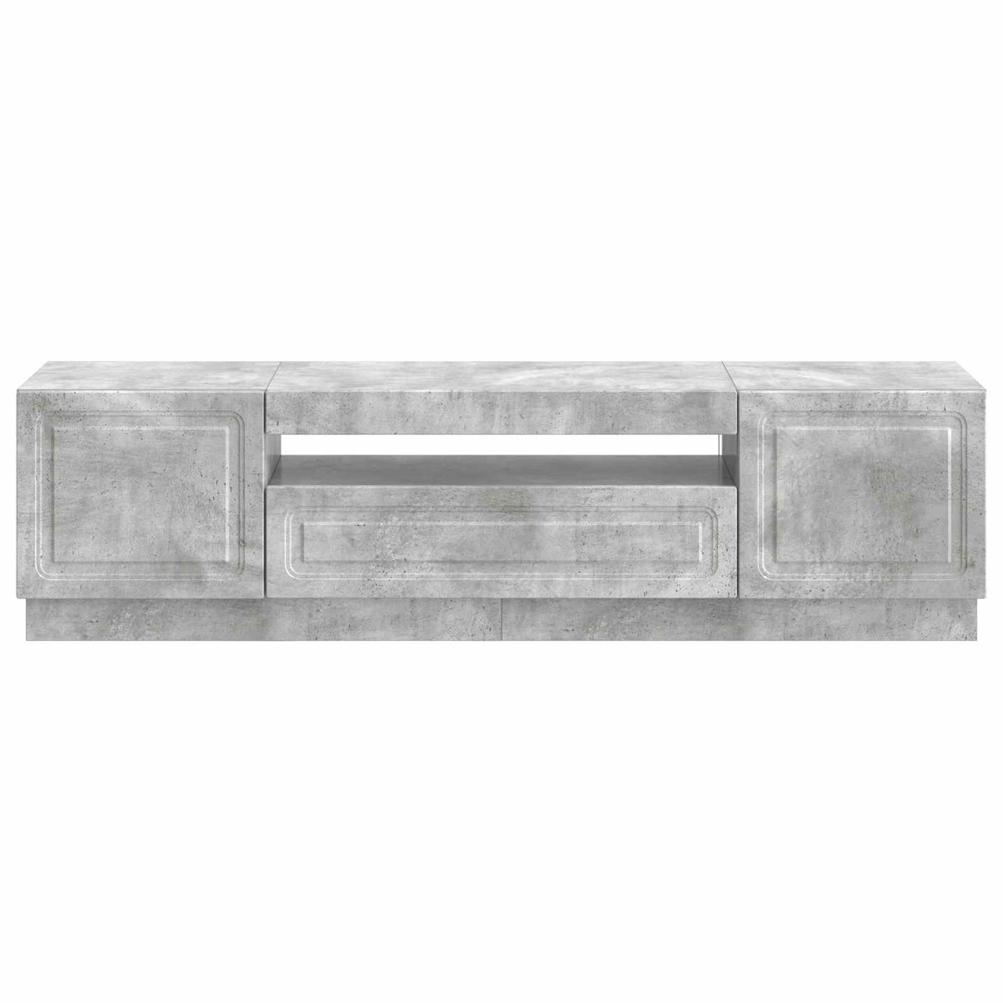 LED-TV-Schrank Betongrau Holzwerkstoff