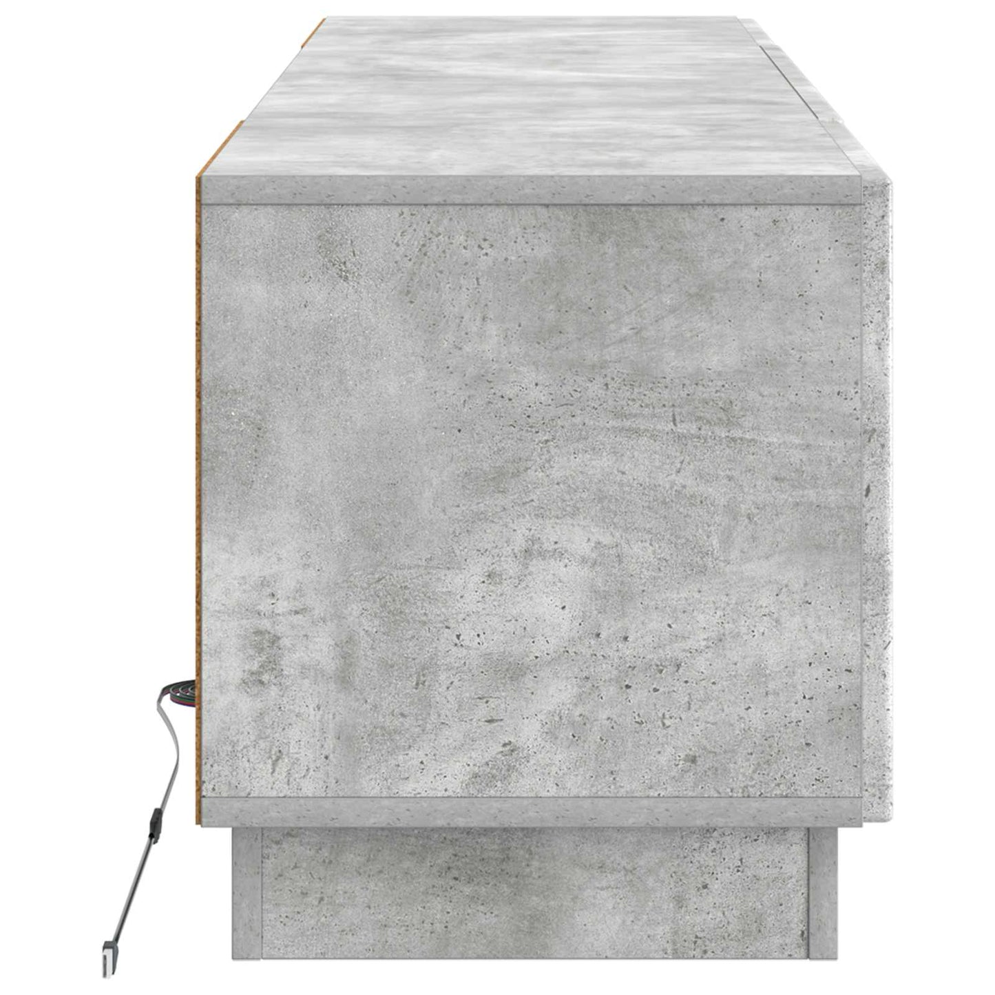 LED-TV-Schrank Betongrau Holzwerkstoff