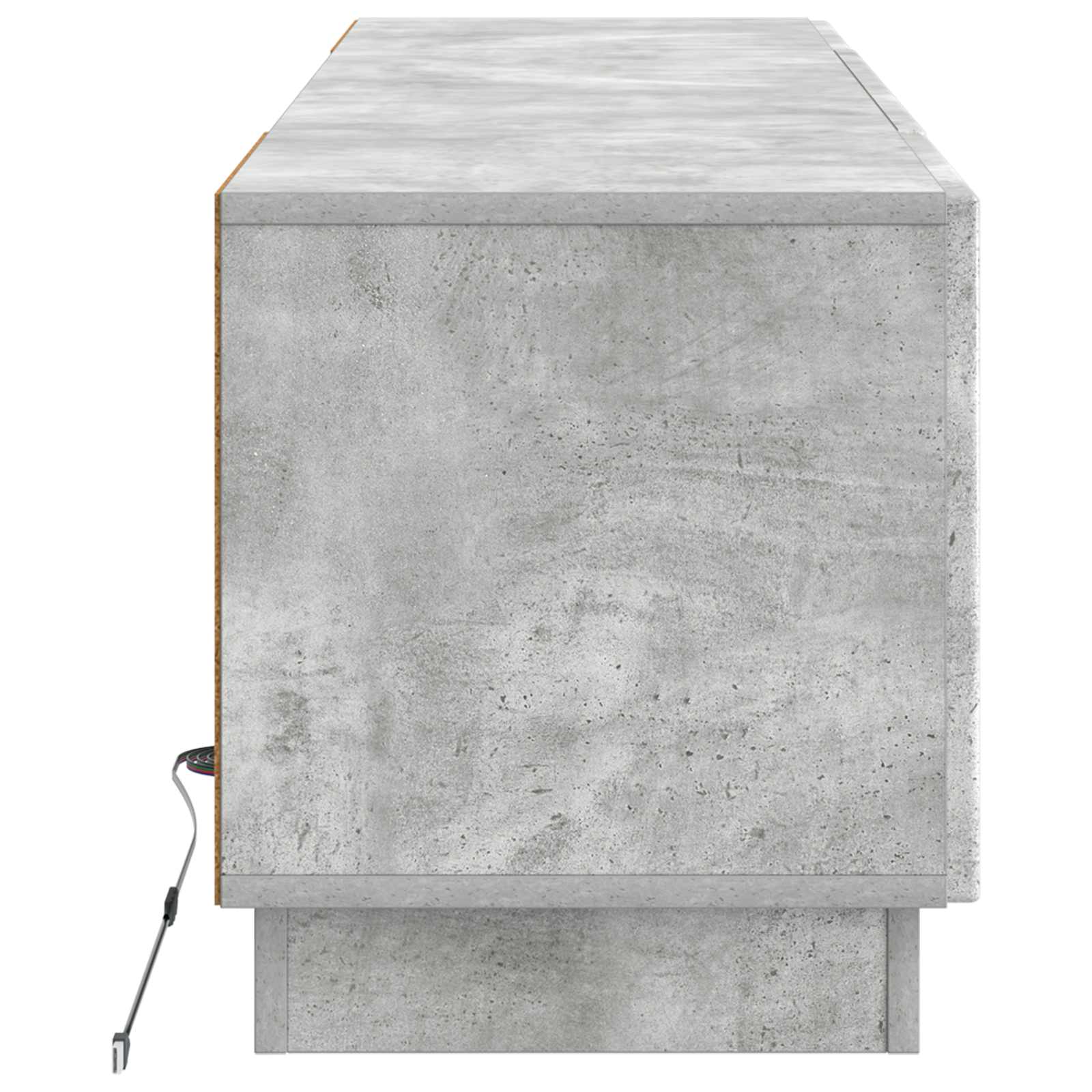 LED-TV-Schrank Betongrau Holzwerkstoff