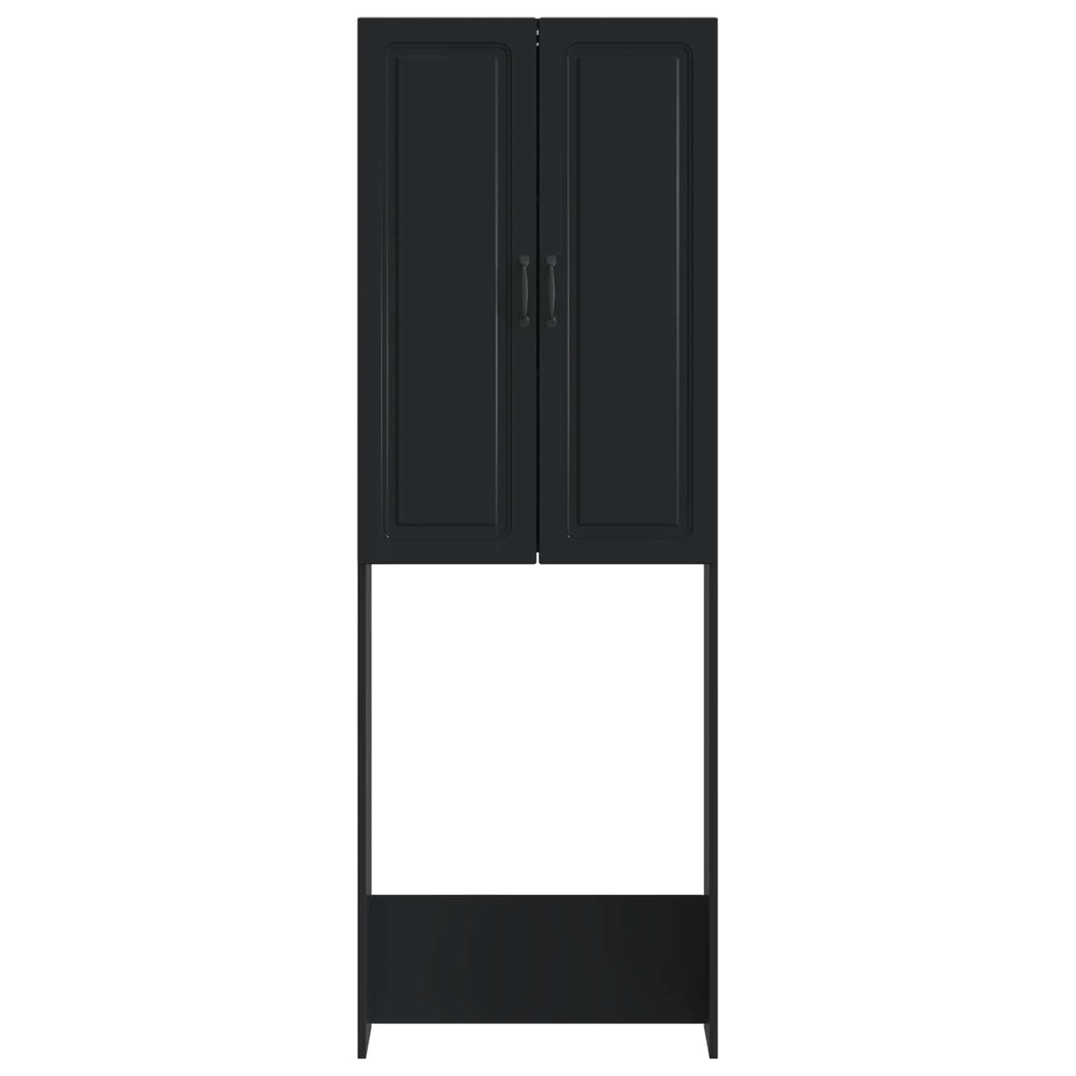 Toilettenschrank UTRECHT Schwarz 66 x 25,5 x 190 cm