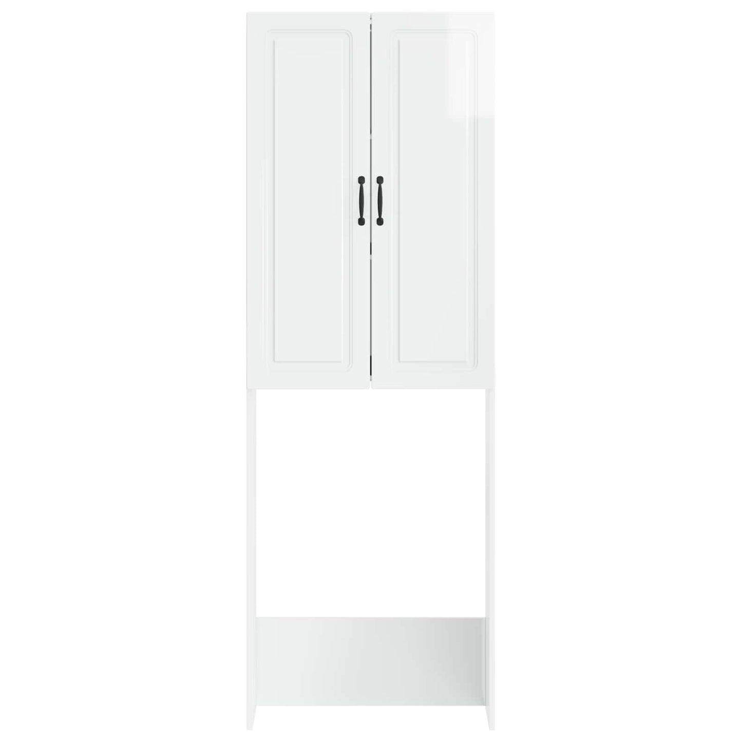 Toilettenschrank UTRECHT Hochglanz Weiß 66 x 25,5 x 190 cm