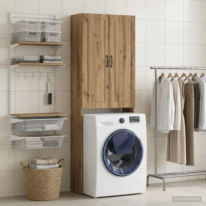 Toilettenschrank UTRECHT Artisan-Eiche 66 x 25,5 x 190 cm