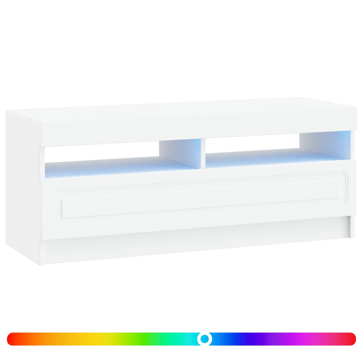 LED-TV-Schrank Weiß Holzwerkstoff