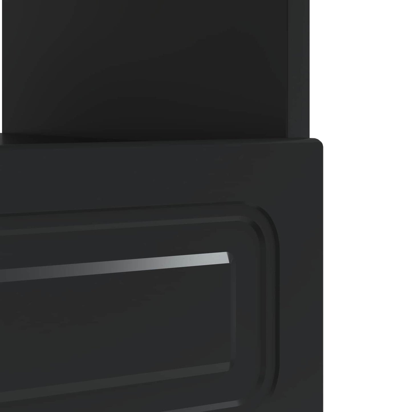 LED-TV-Schrank Schwarz Holzwerkstoff