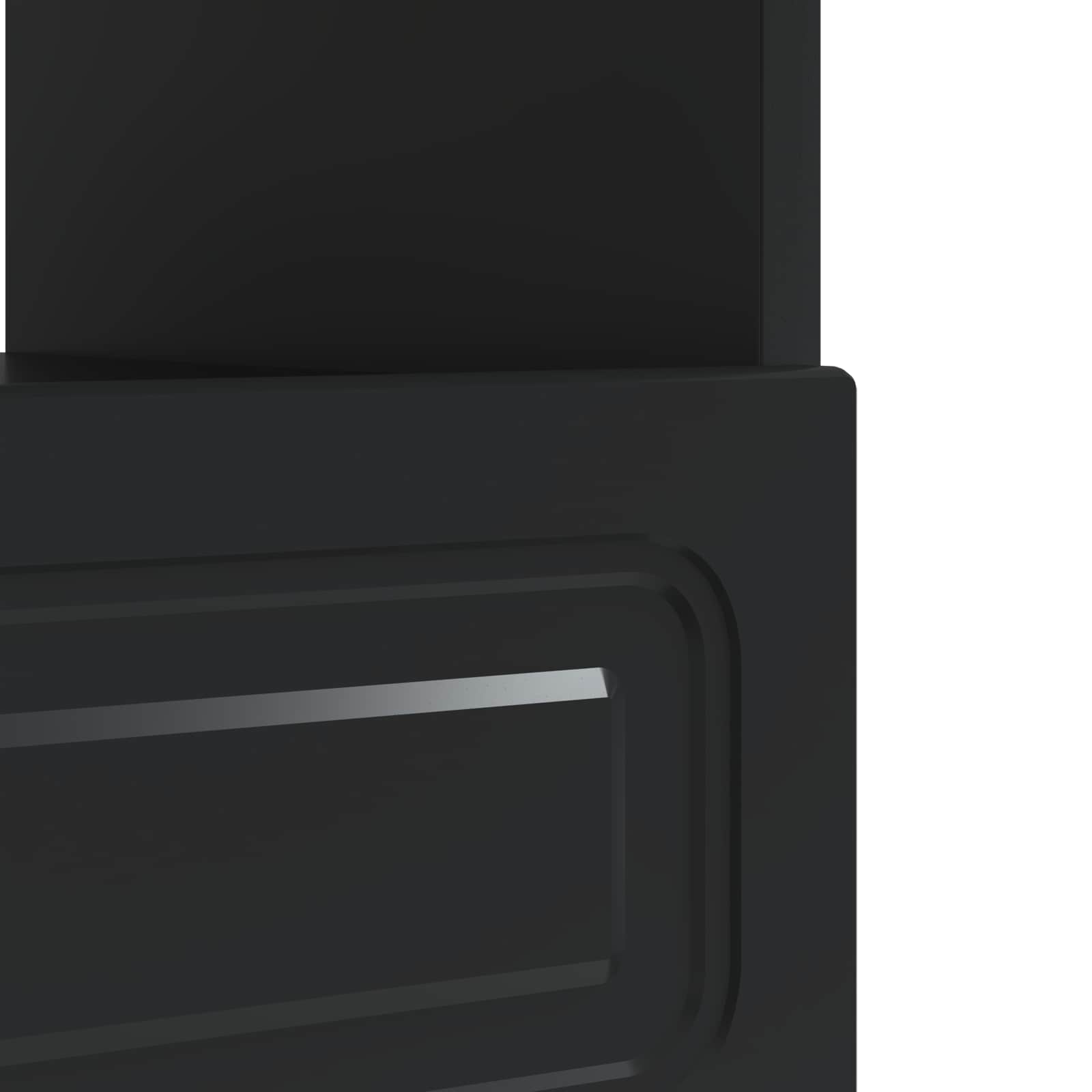LED-TV-Schrank Schwarz Holzwerkstoff